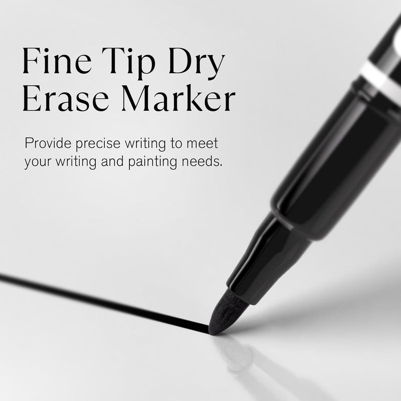 MaxGear Dry Erase Markers Black Fine Point, 72 Count Fine Tip Whiteboard Markers Bulk Low Odor Erasable for White Board, School Supplies for Classroom, Home, Office, 72 Count, Black - Image 2